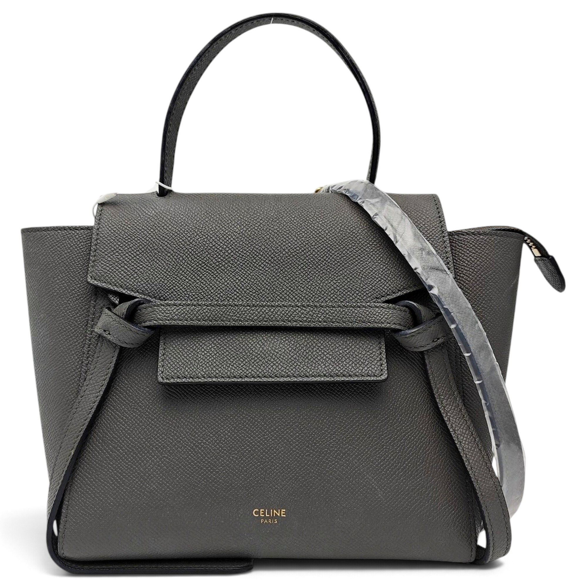 Belt leather handbag