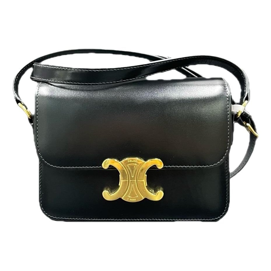 Triomphe leather handbag
