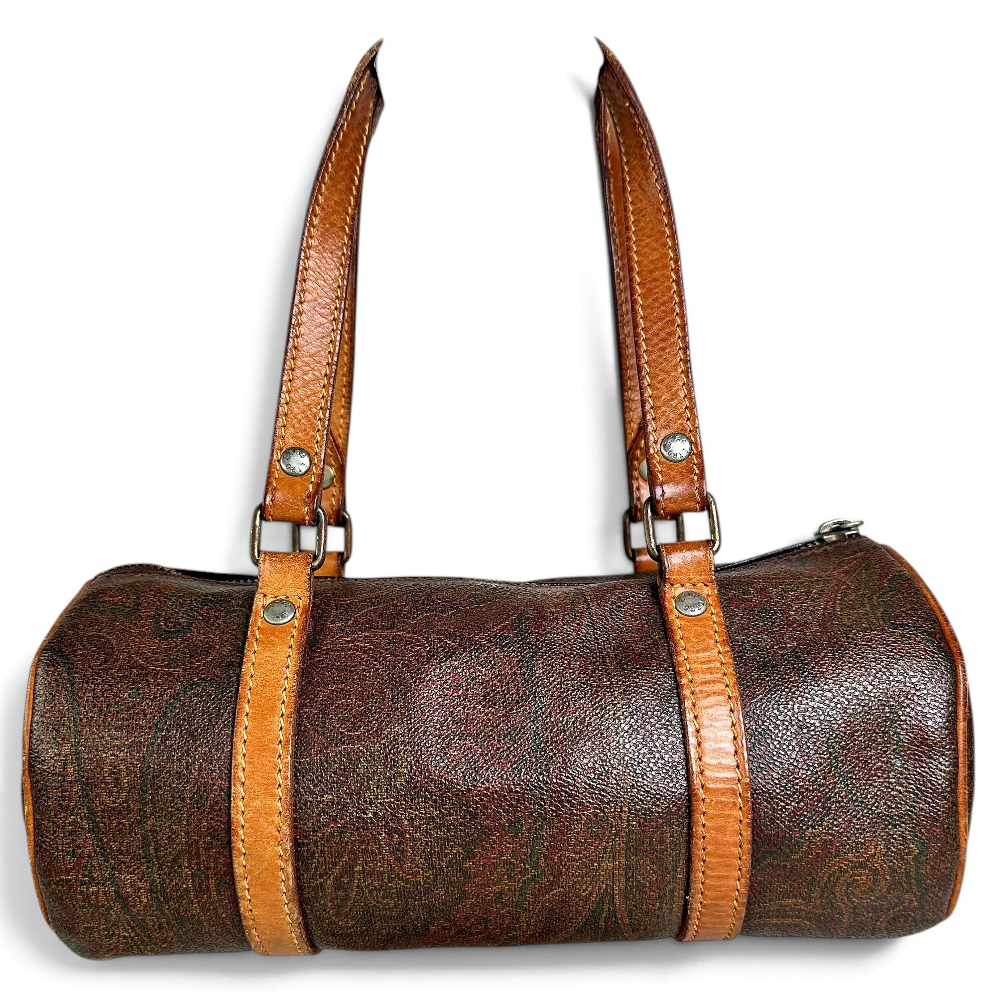 Leather bowling bag