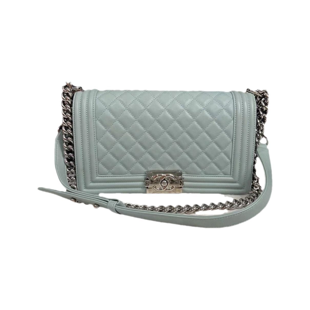 Wallet On Chain Boy leather handbag