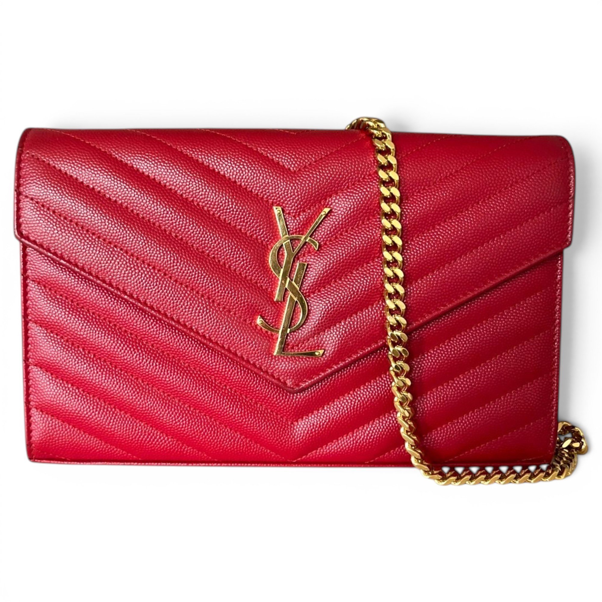 Envelope leather crossbody bag
