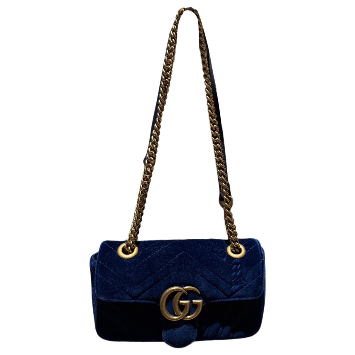 GG Marmont Flap velvet crossbody bag