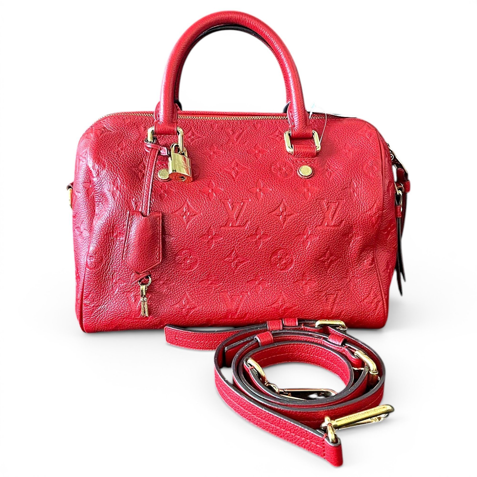 Speedy leather handbag