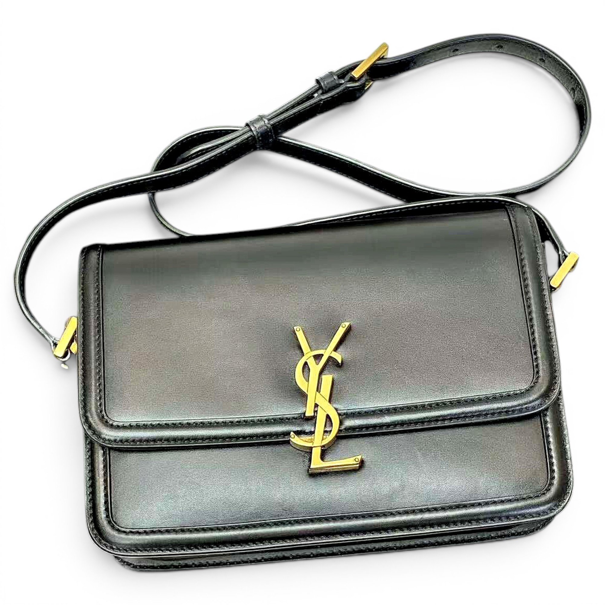 Solférino leather handbag