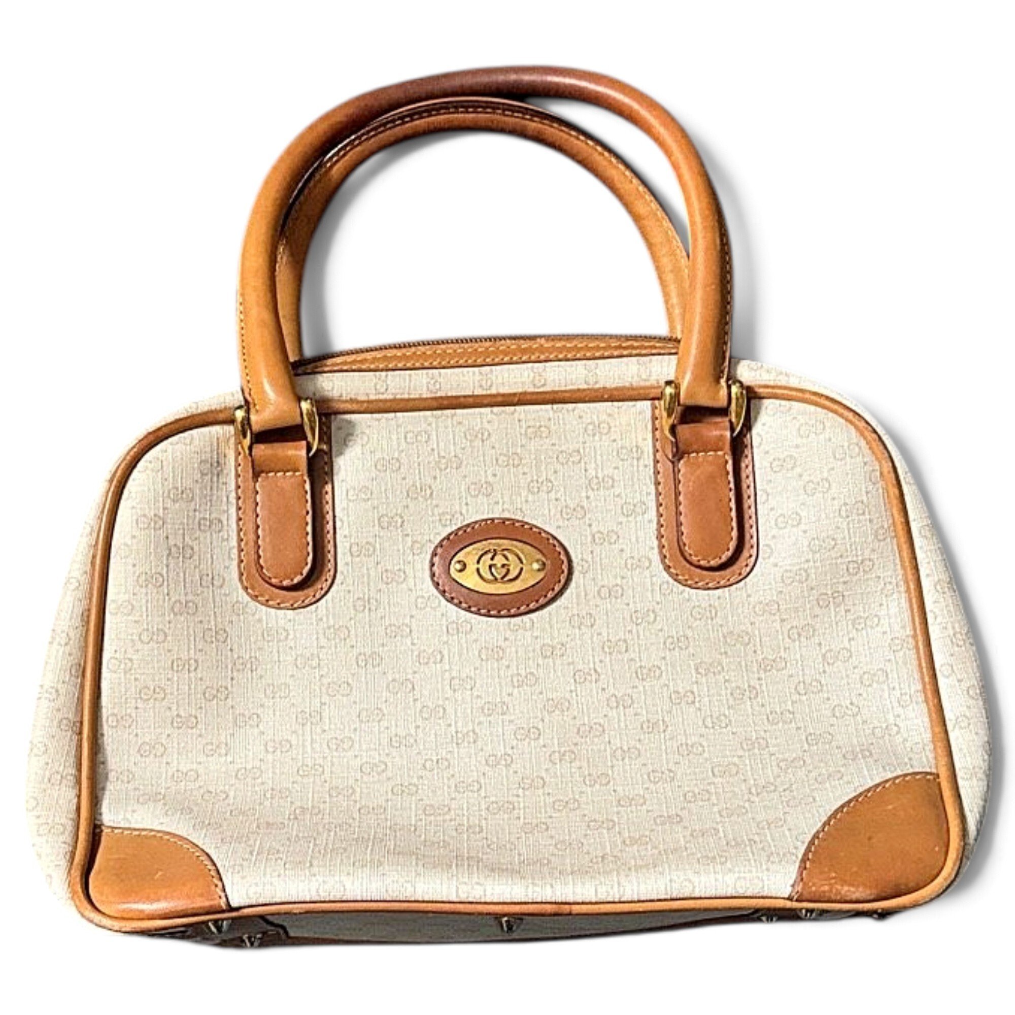 Boston leather handbag