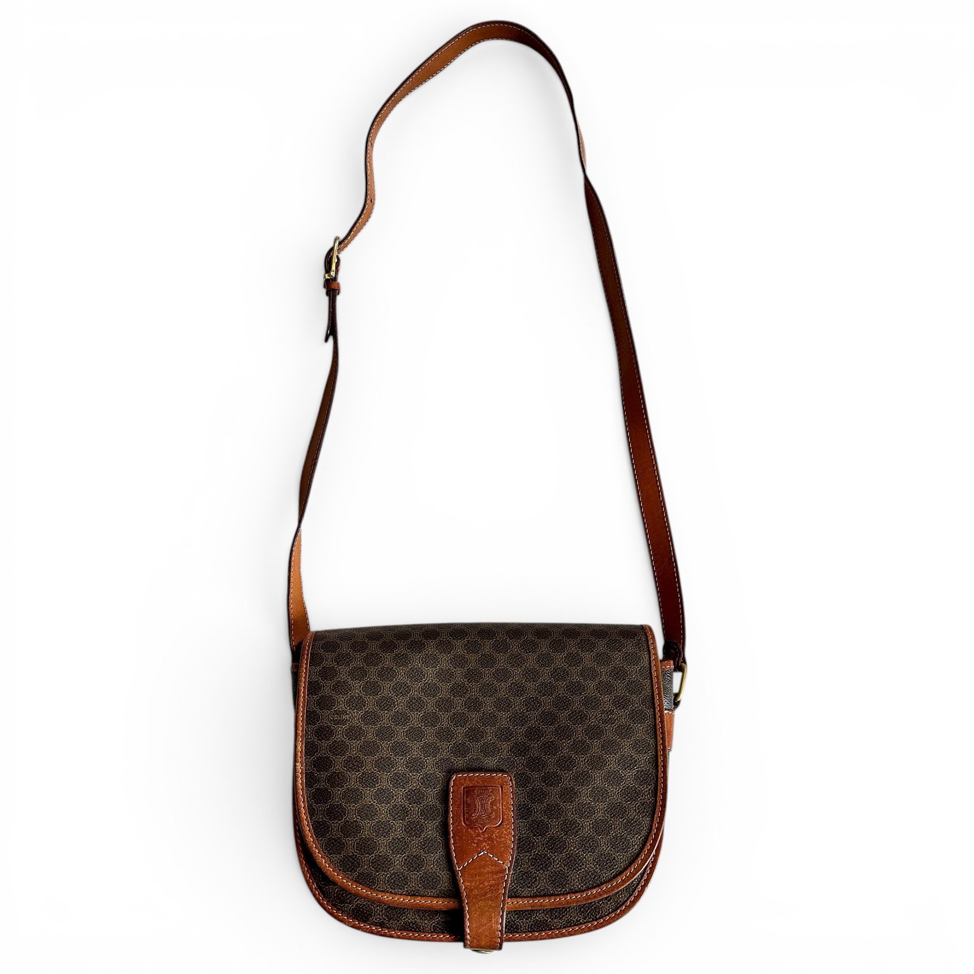 Triomphe leather crossbody bag