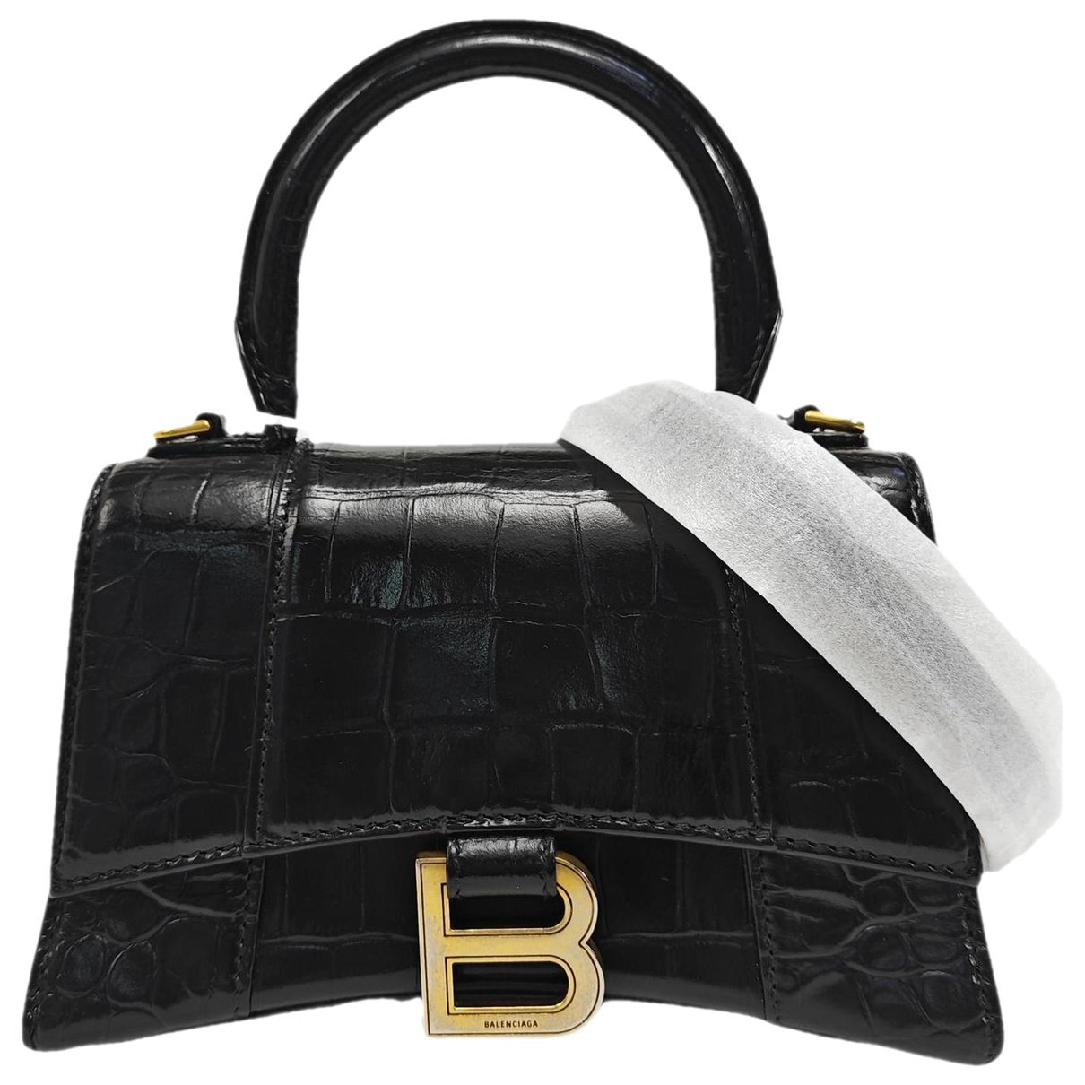 Balenciaga Hourglass leather handbag