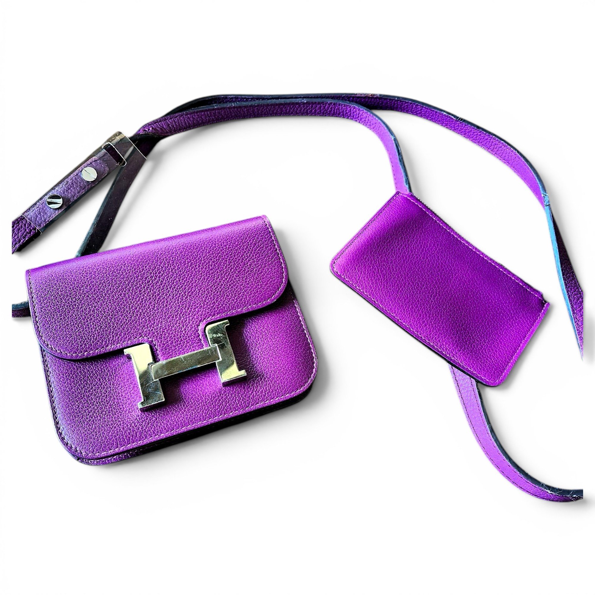 Constance leather crossbody bag