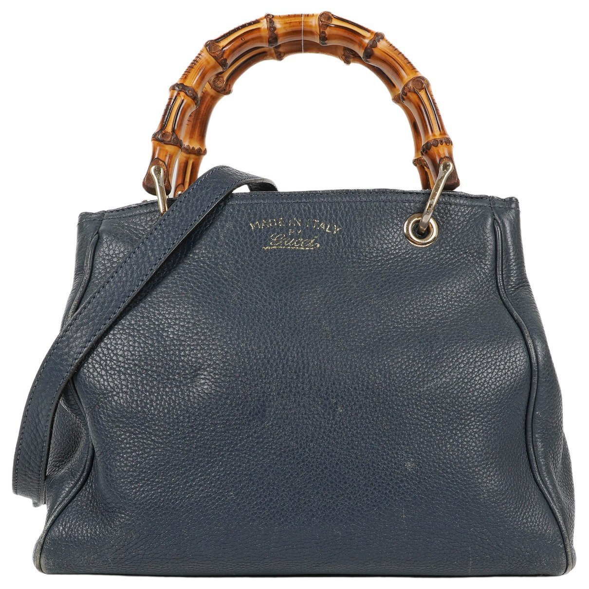 Bamboo Shopper leather handbag