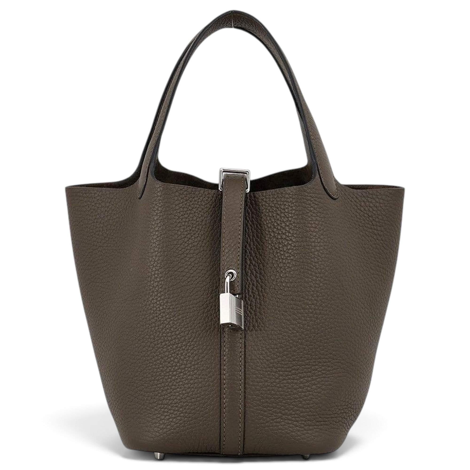 Picotin leather tote