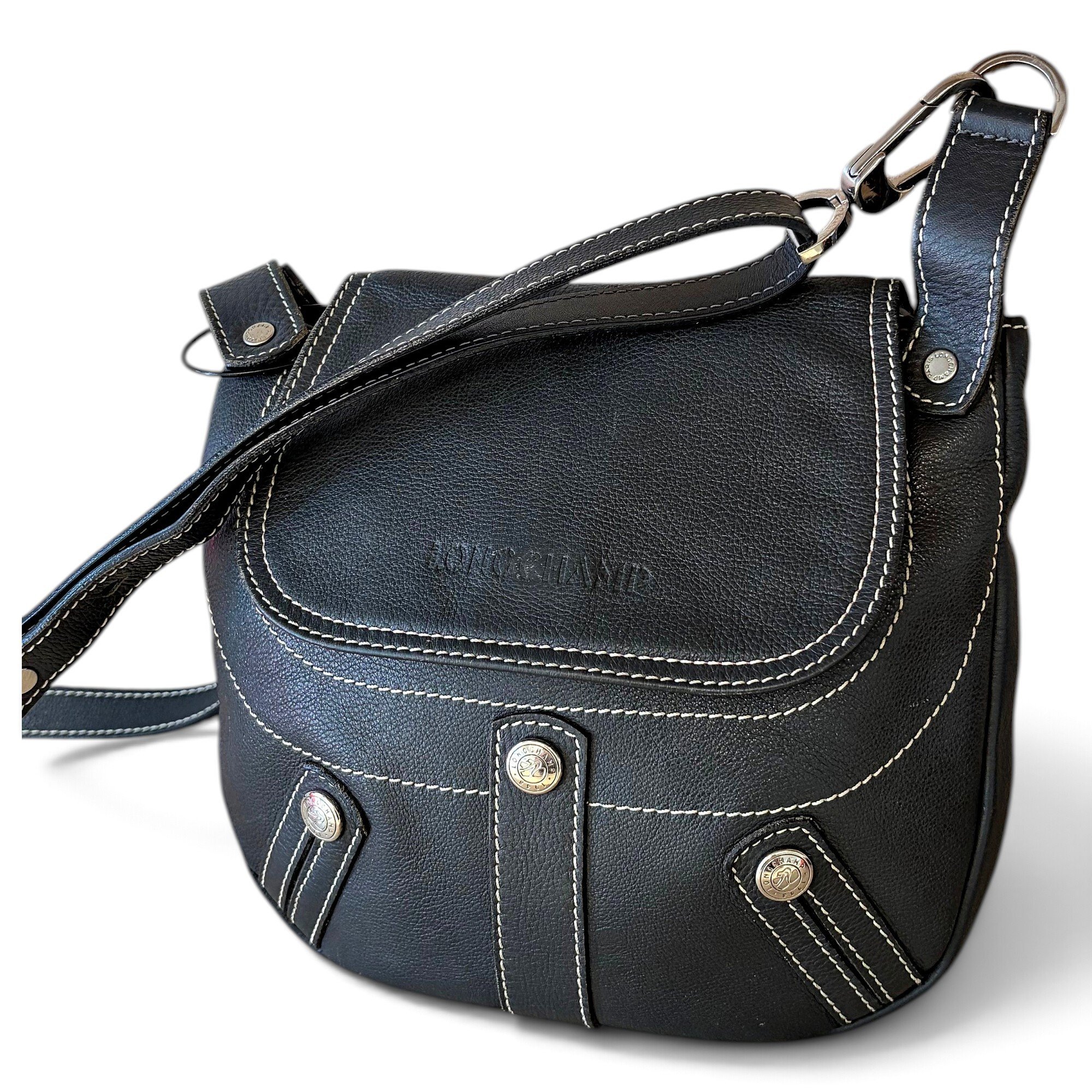 Balzane leather crossbody bag