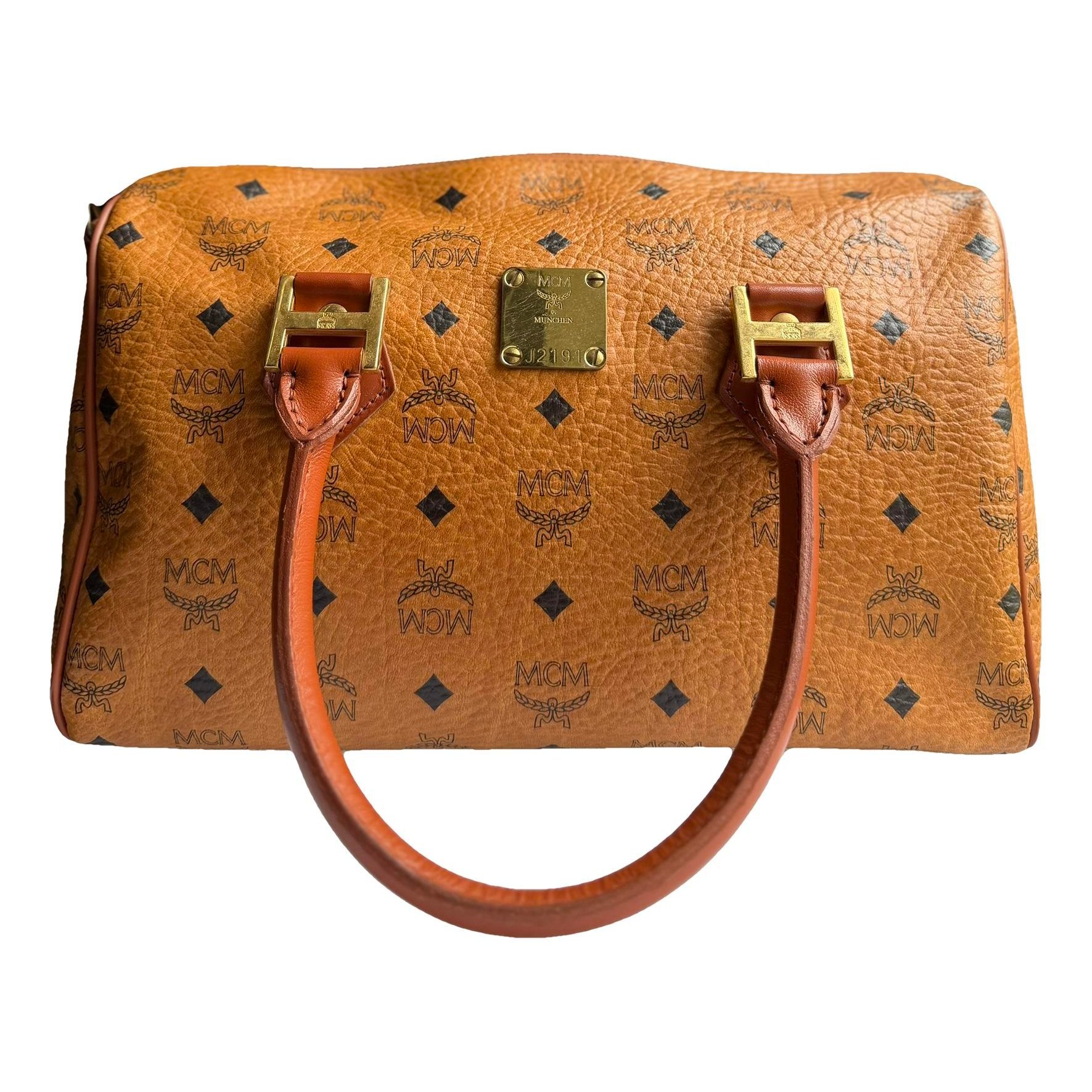 Boston leather handbag