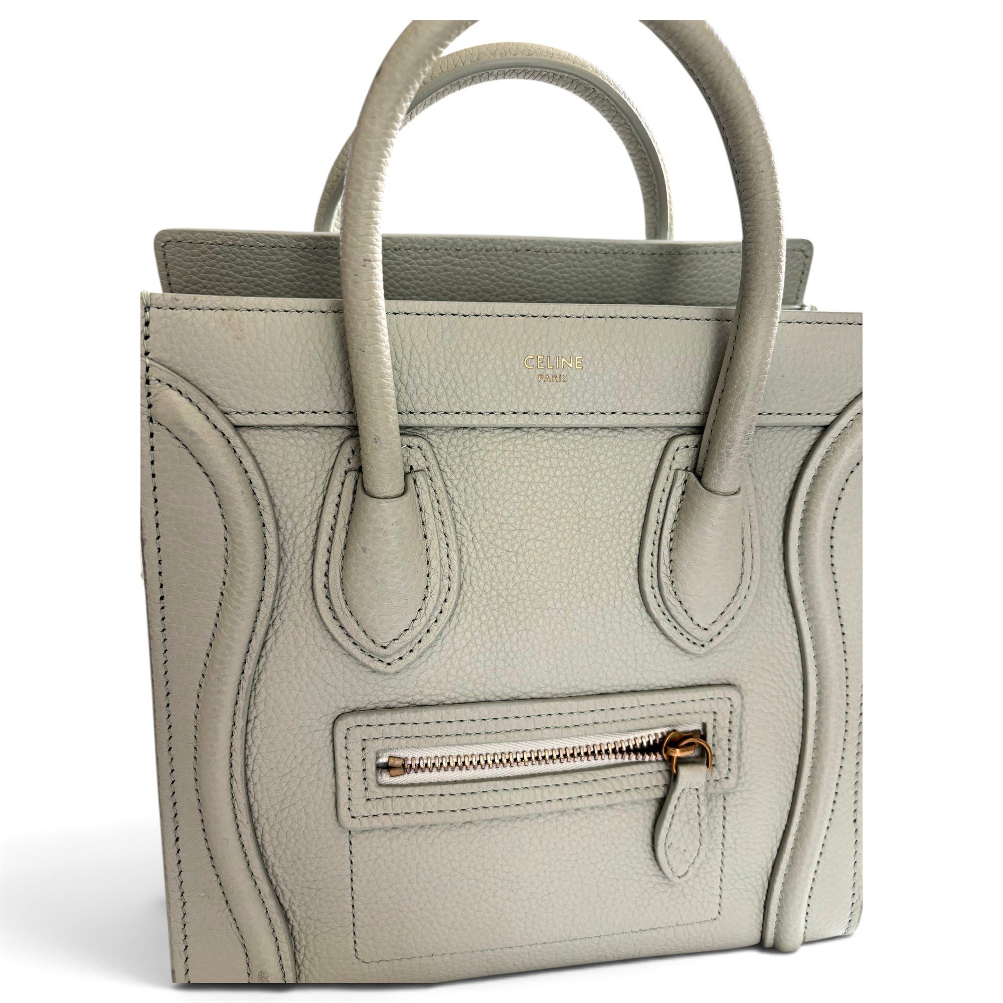 Nano Luggage leather crossbody bag