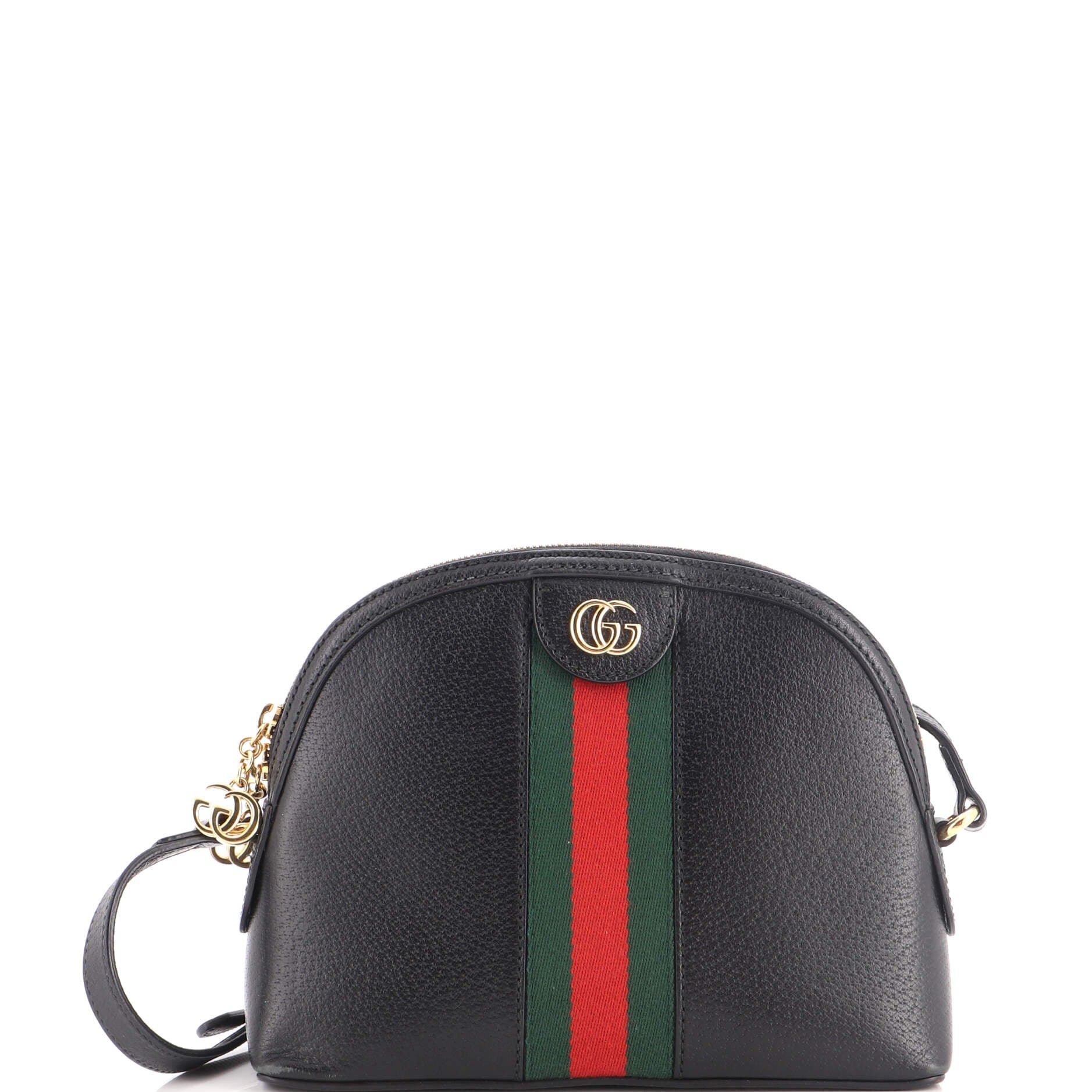 Ophidia Dome Shoulder Bag Leather Small