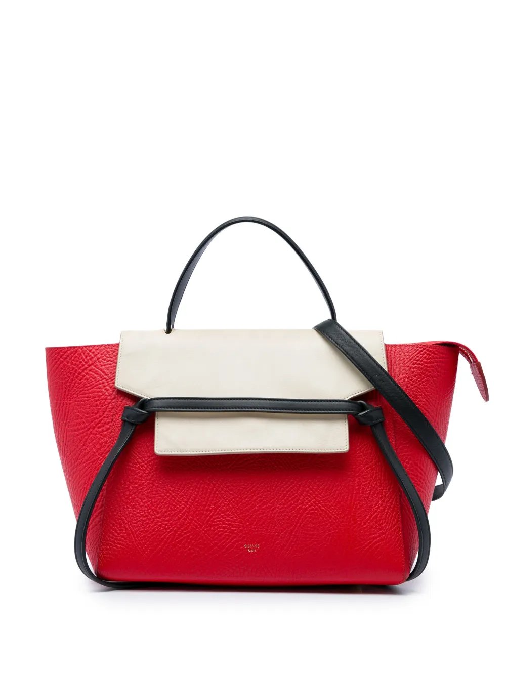2015 Mini Tricolor Grained Calfskin Belt Bag satchel