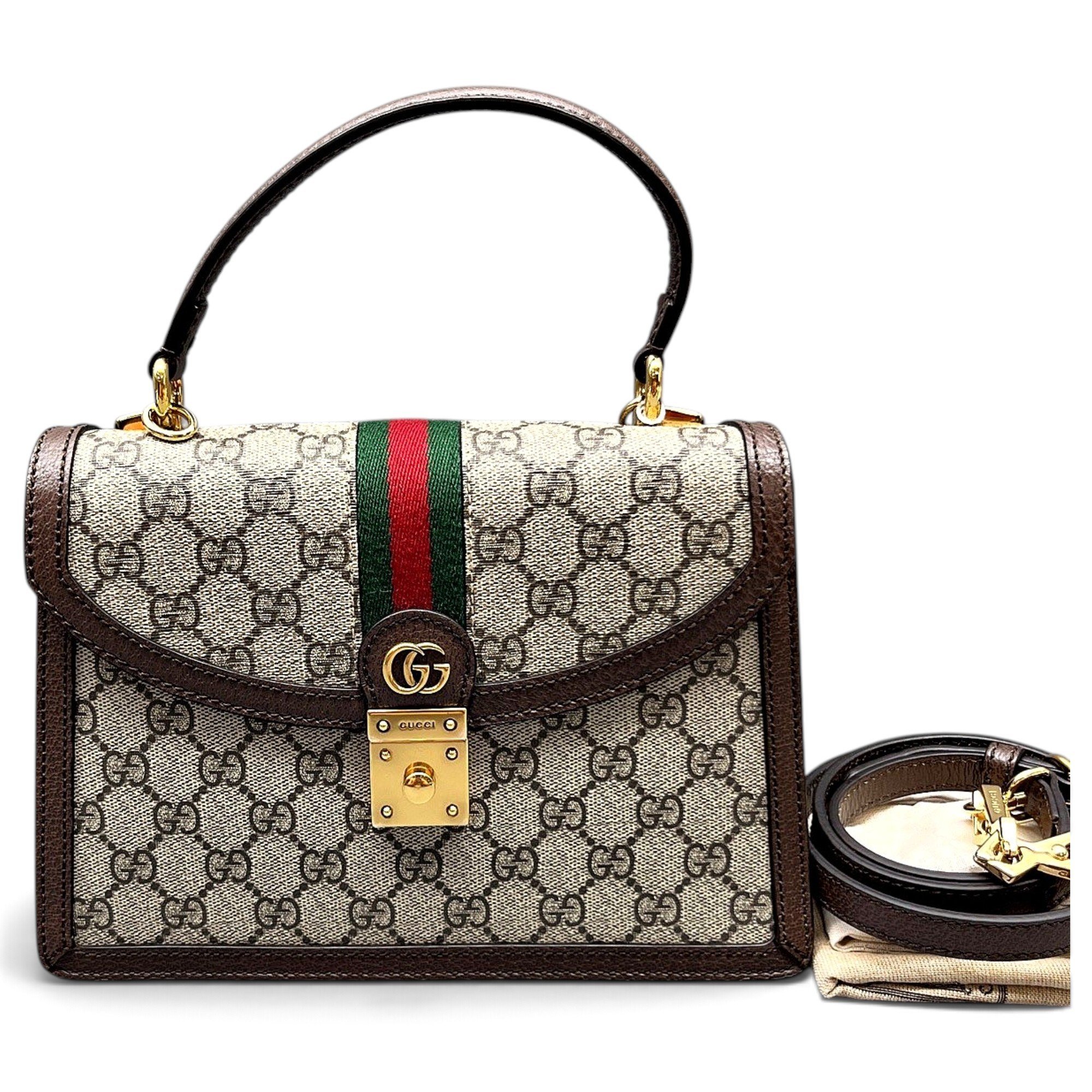 Ophidia Flap Top Handle cloth handbag
