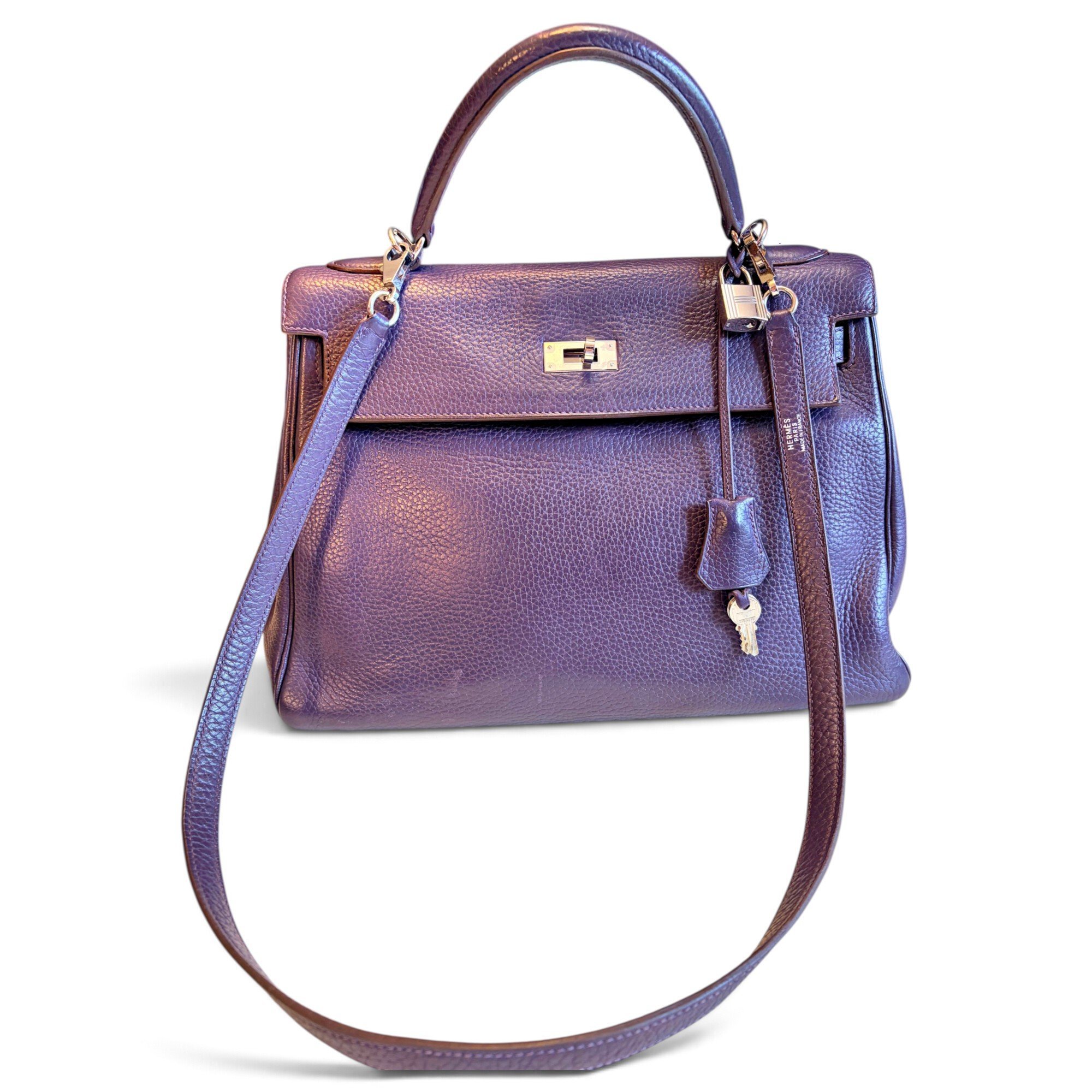 Kelly 32 leather handbag