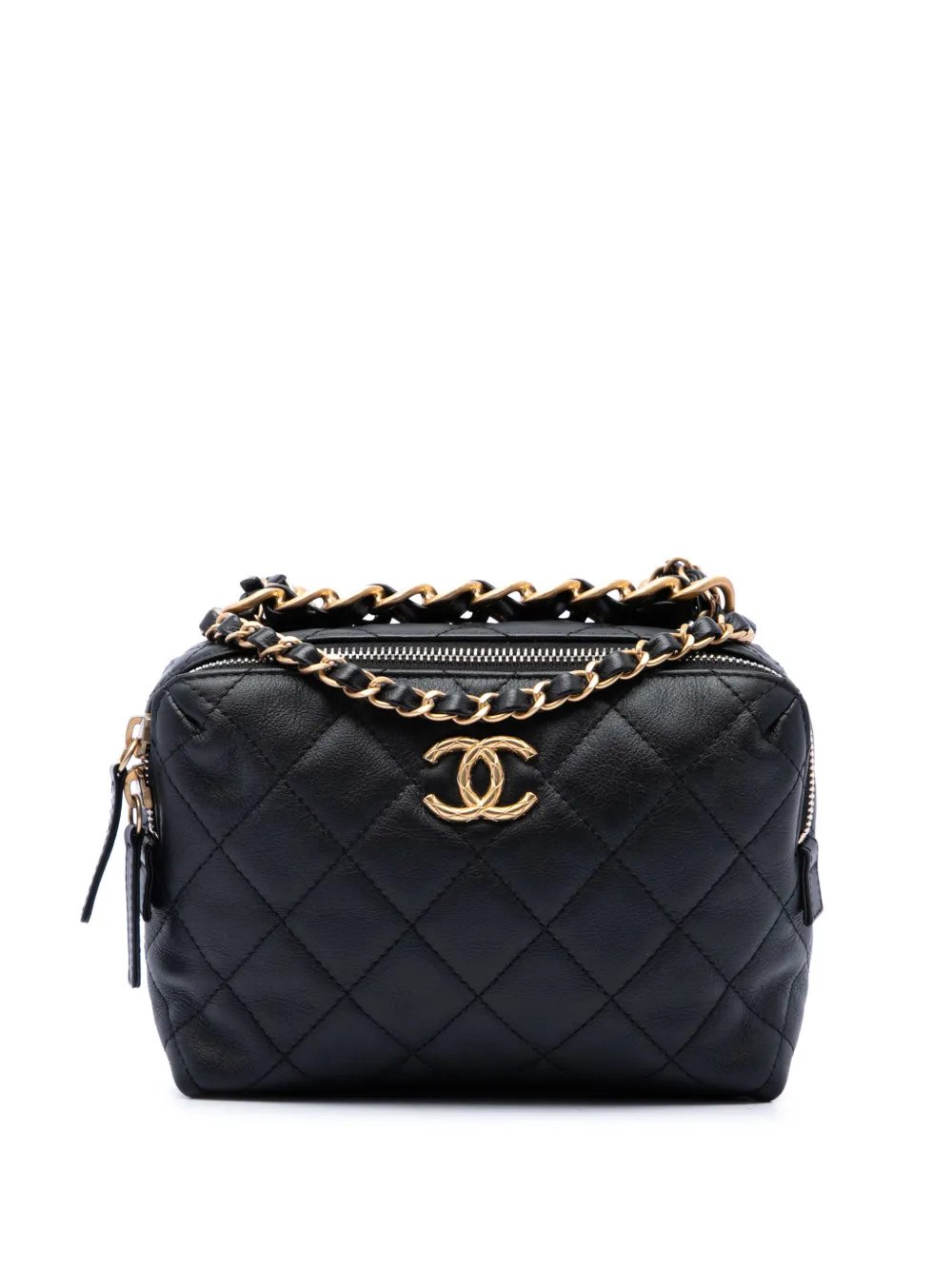 2021-2026 Mini CC Quilted Lambskin Bowling Bag satchel
