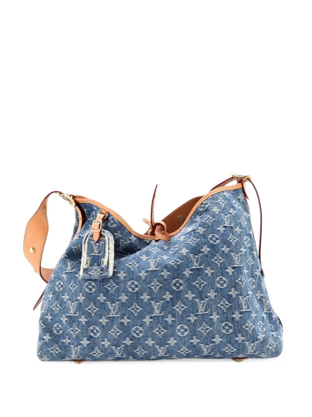 CarryAll Monogram Denim MM hobo bag