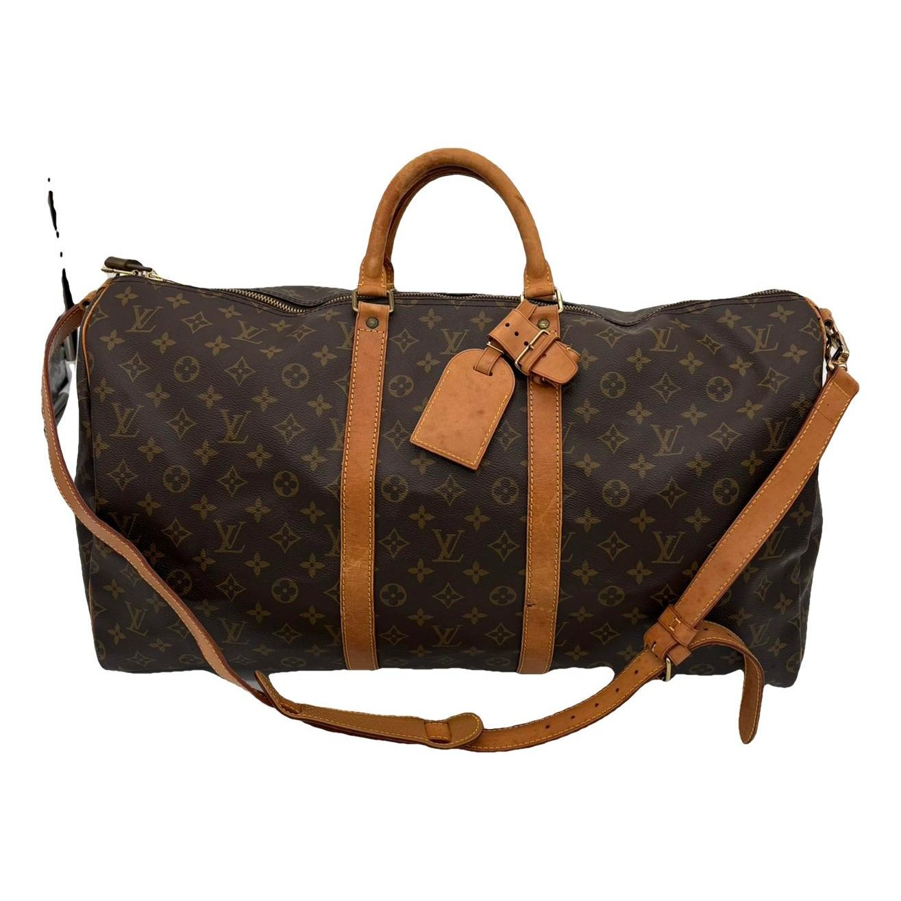 Keepall leather travel bag