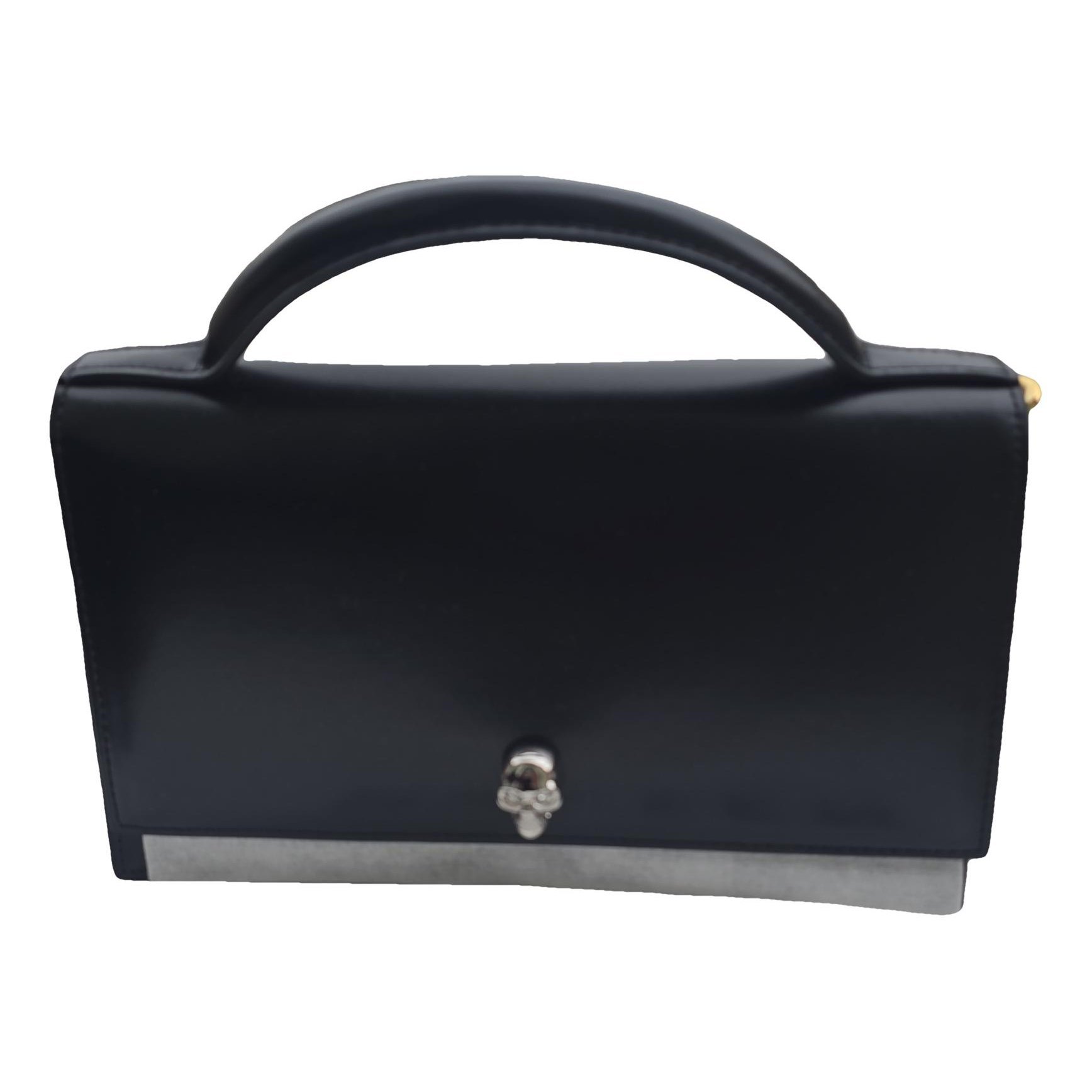 Leather clutch bag