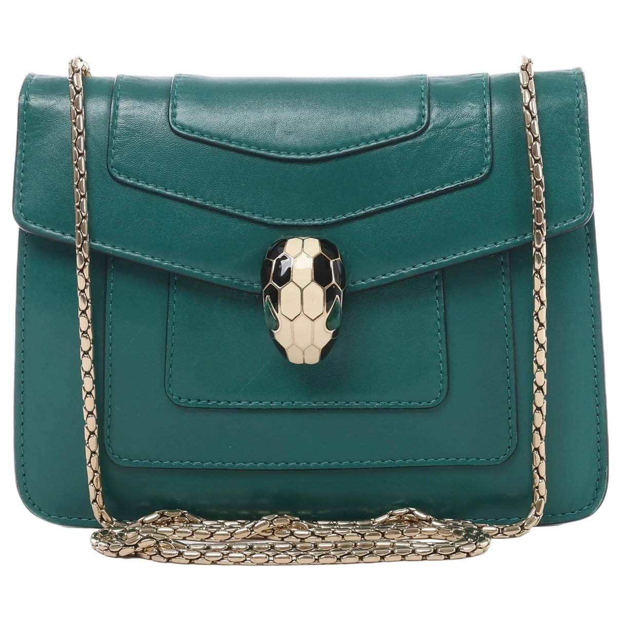 Bvlgari Serpenti leather handbag