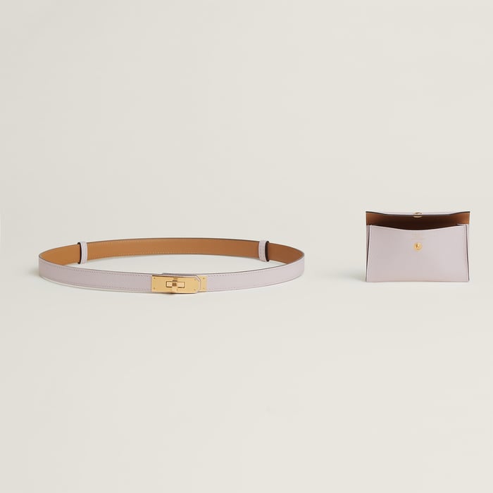 Mauve Pâle Kelly Pocket 18 Belt