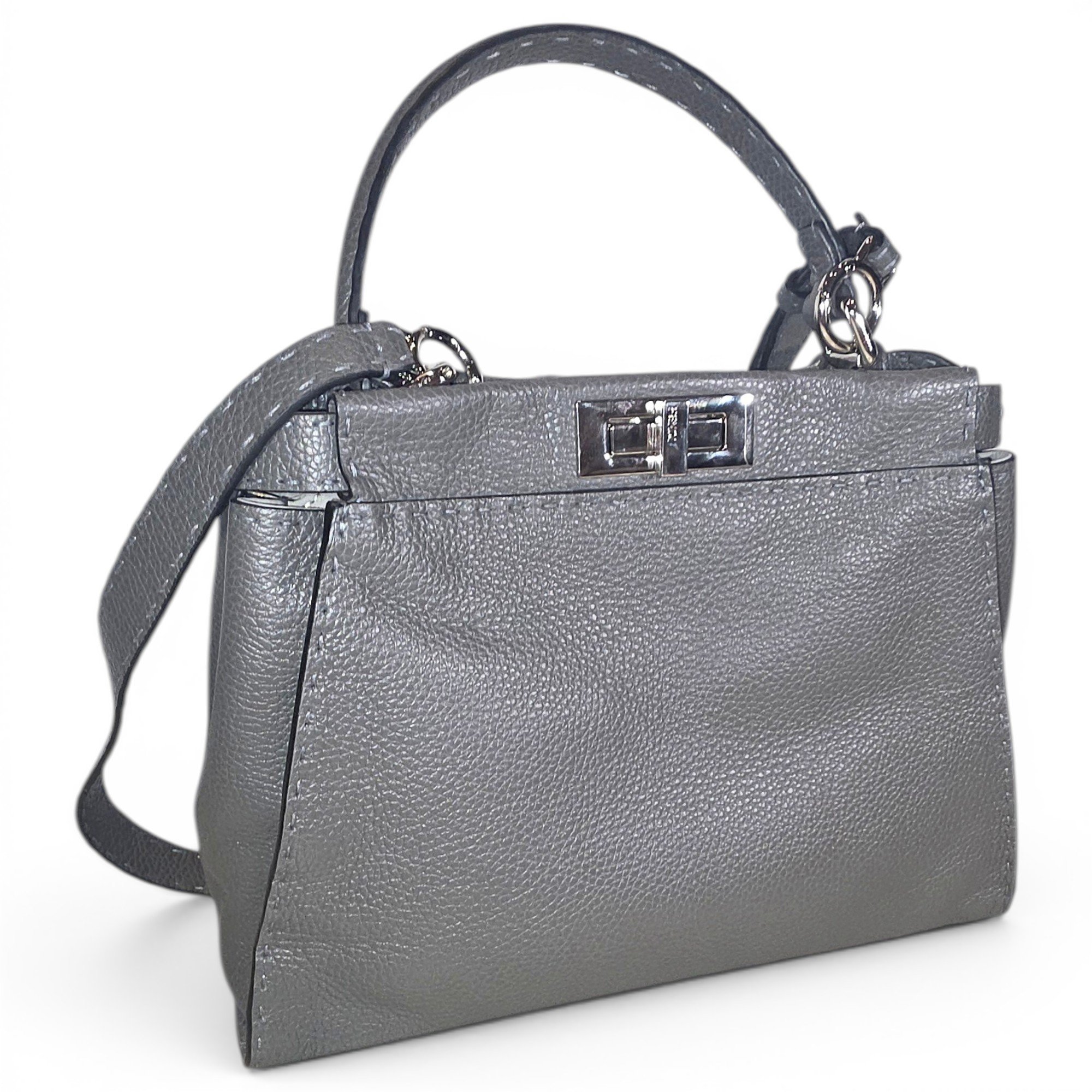 Peekaboo leather handbag