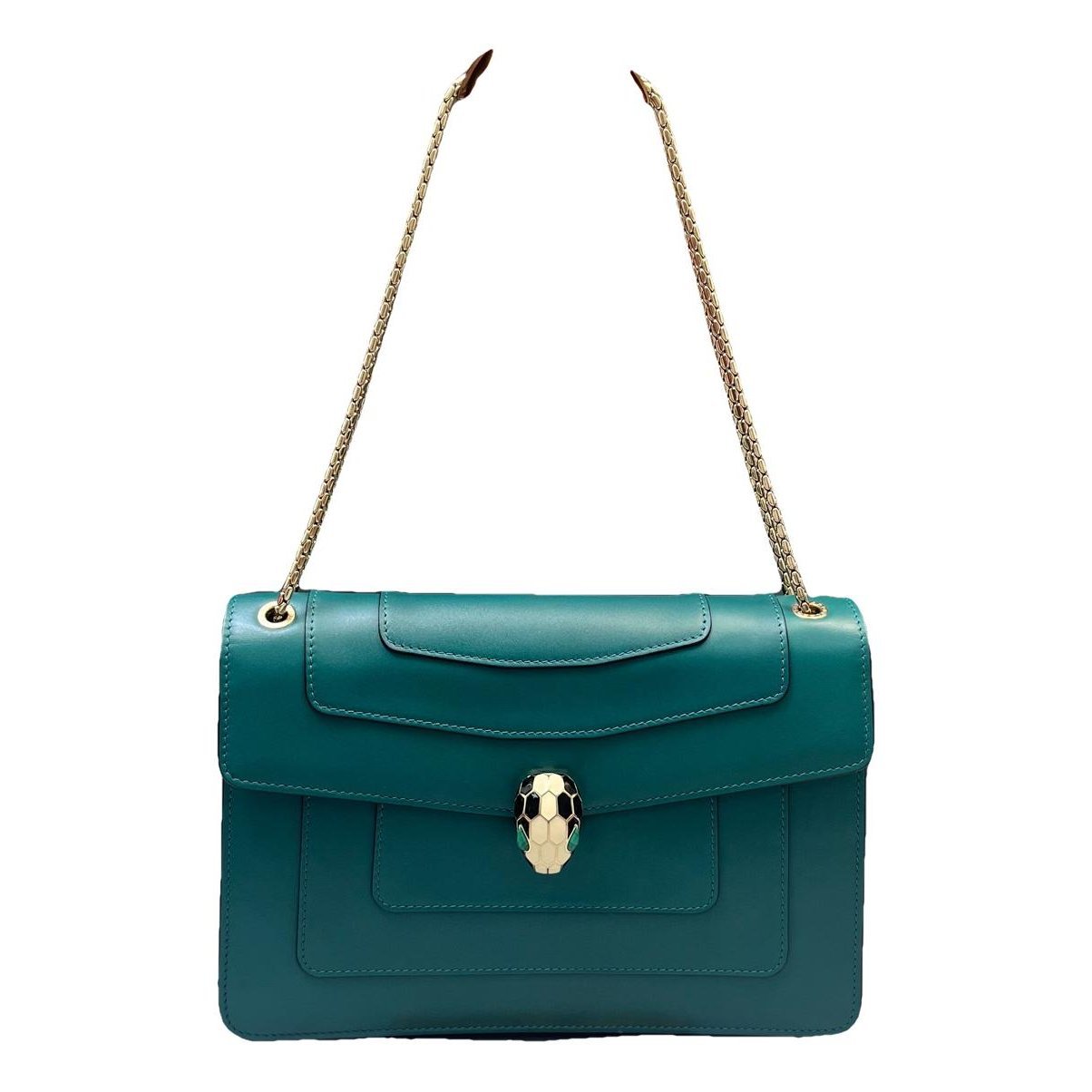 Serpenti leather handbag