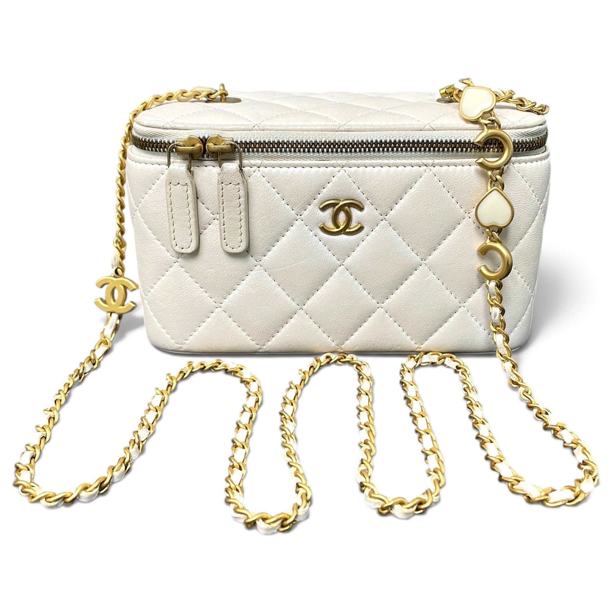 Trendy CC Vanity leather handbag