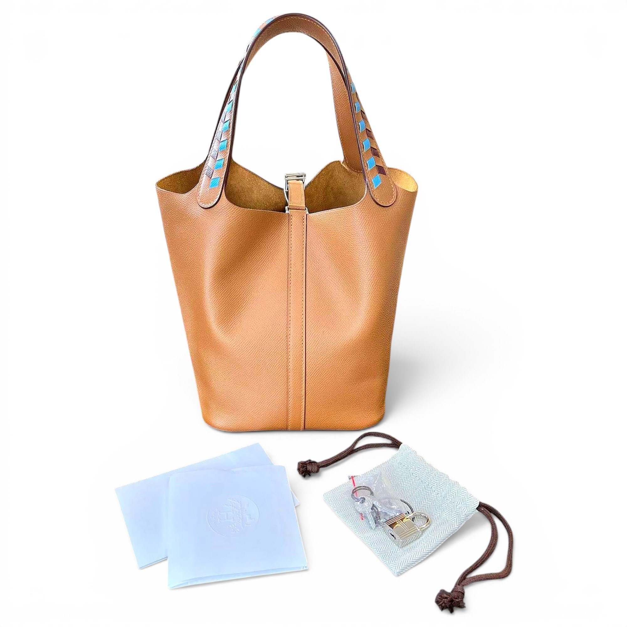 Picotin leather handbag