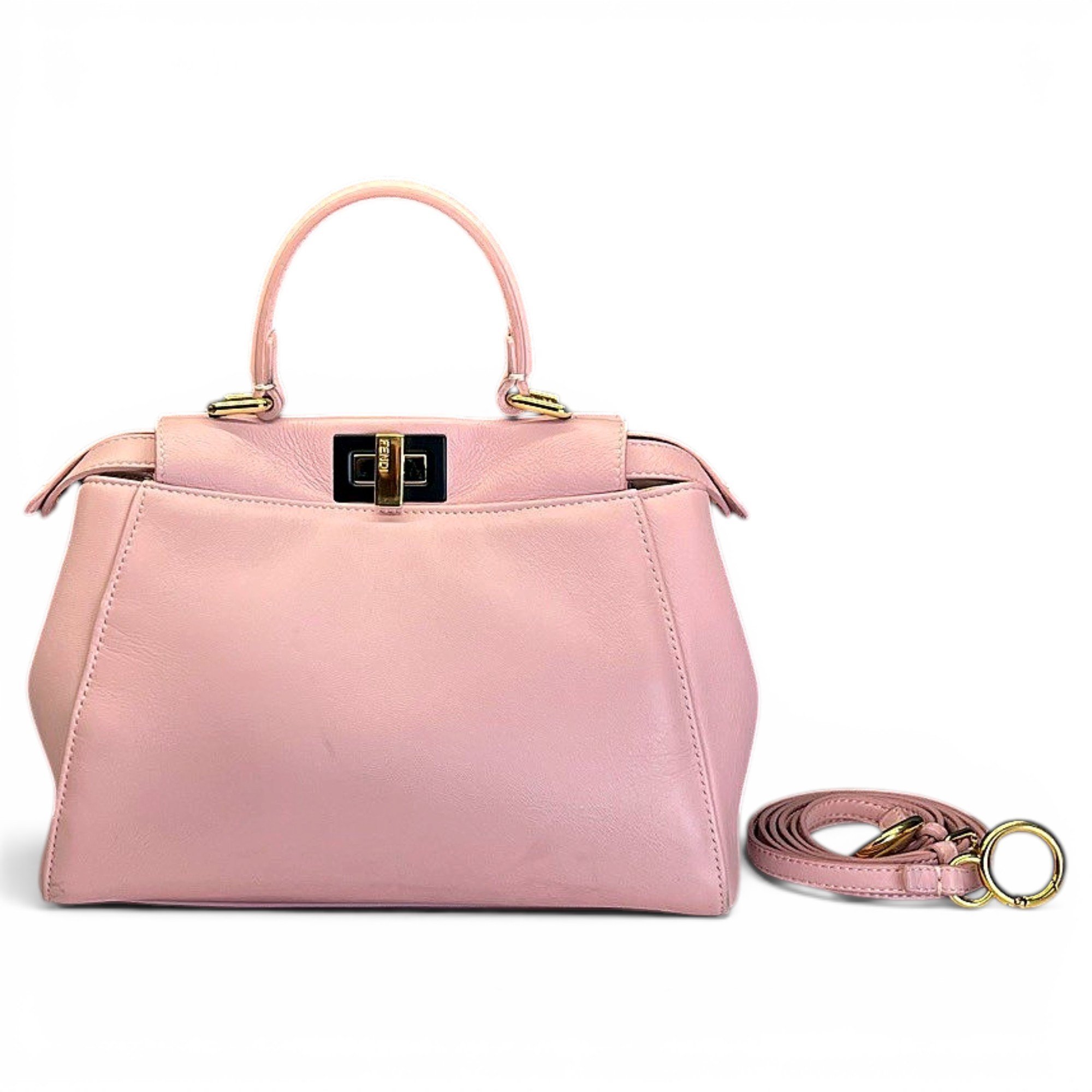 Peekaboo leather handbag