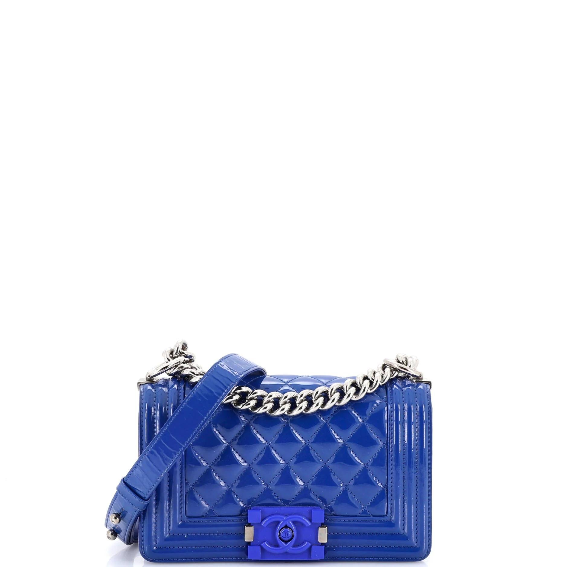 Boy patent leather crossbody bag