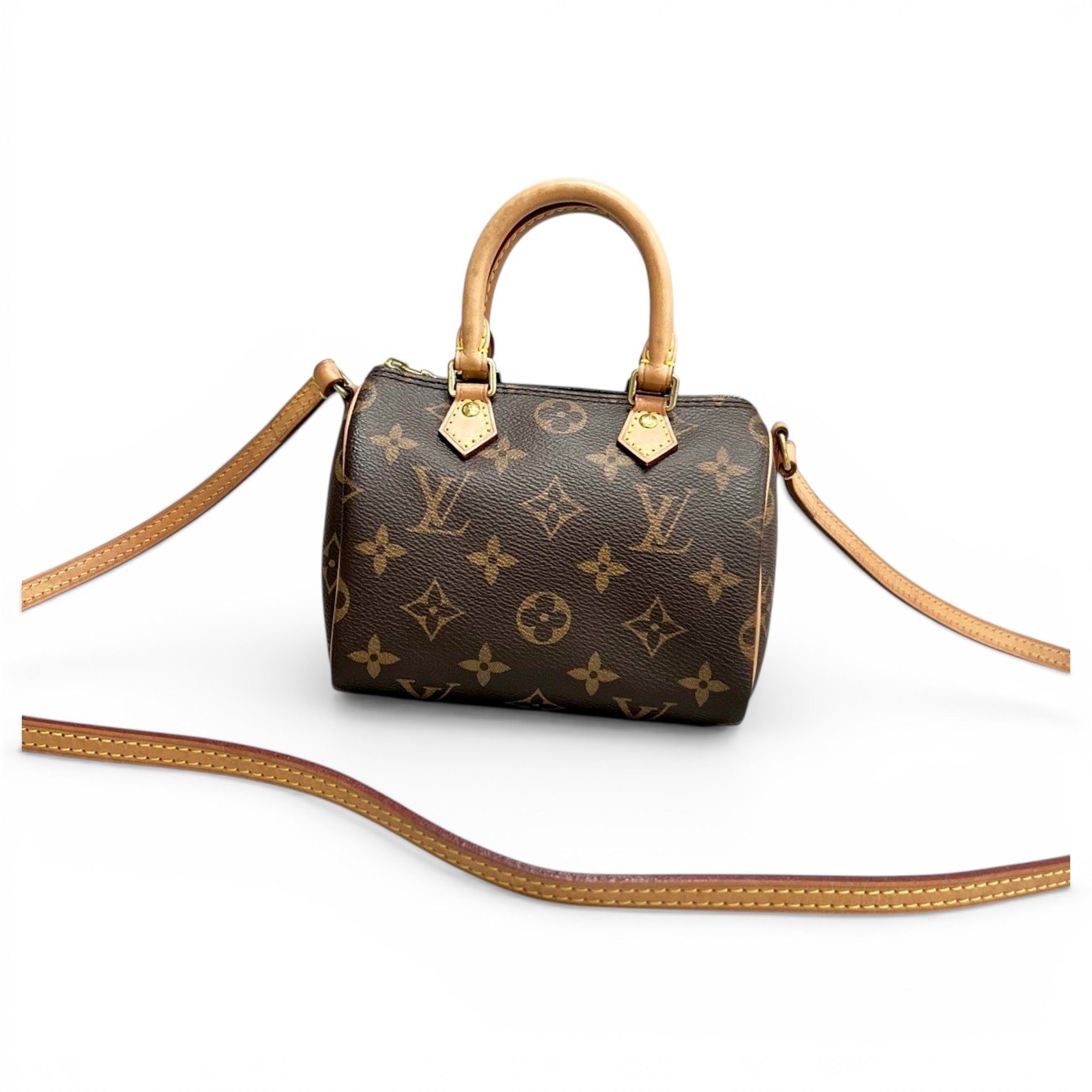 Louis Vuitton Nano Speedy / Mini HL leather handbag