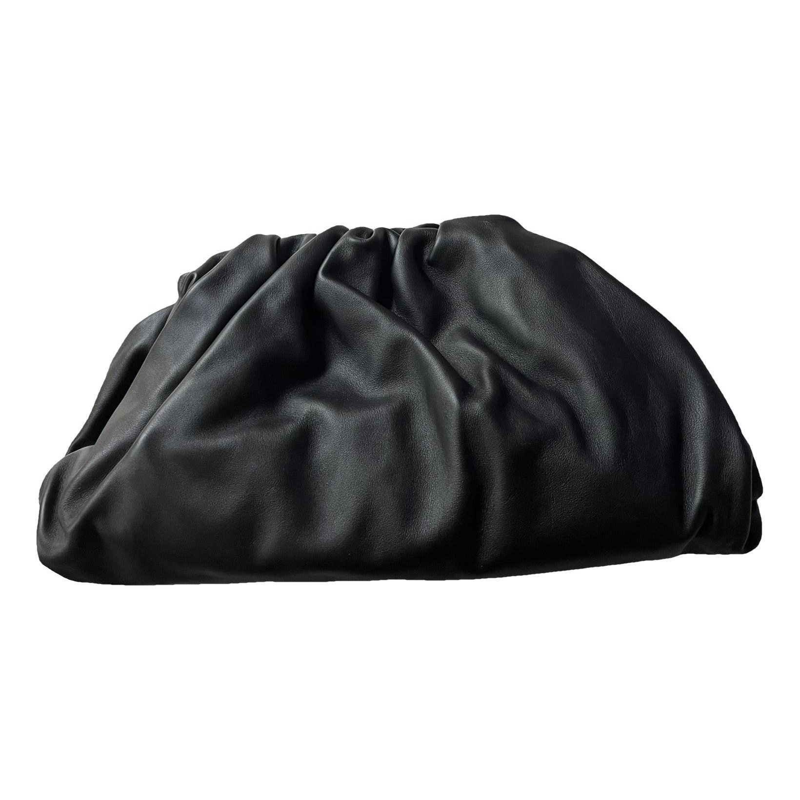 Pouch leather clutch bag