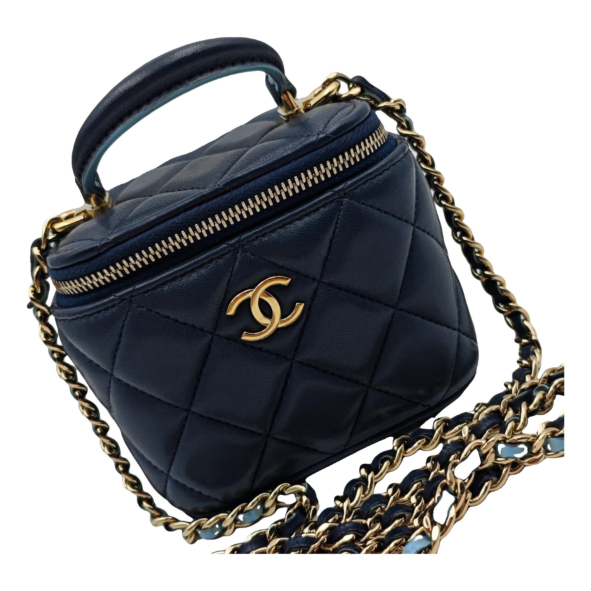 Trendy CC Vanity leather handbag
