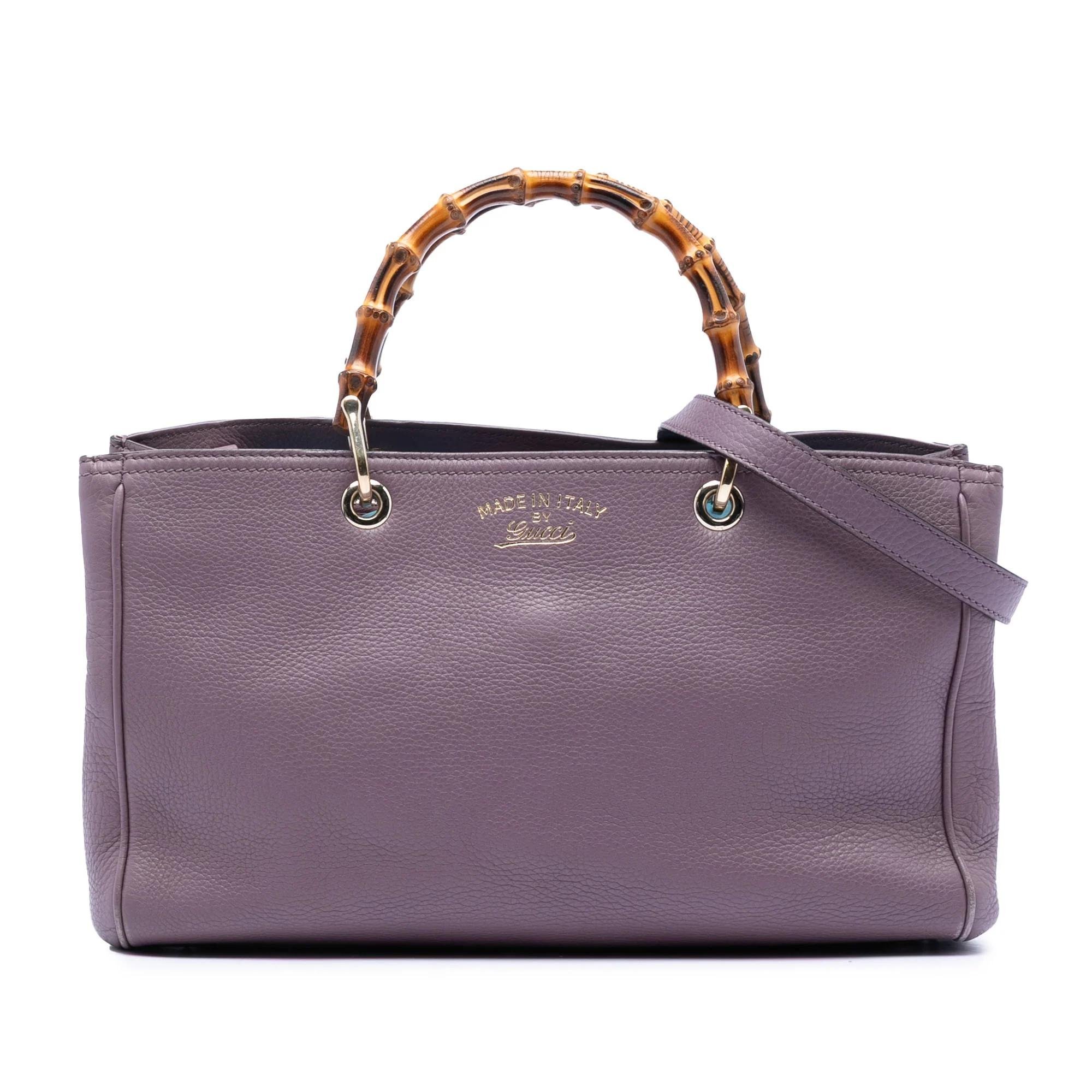 Bamboo pony-style calfskin satchel