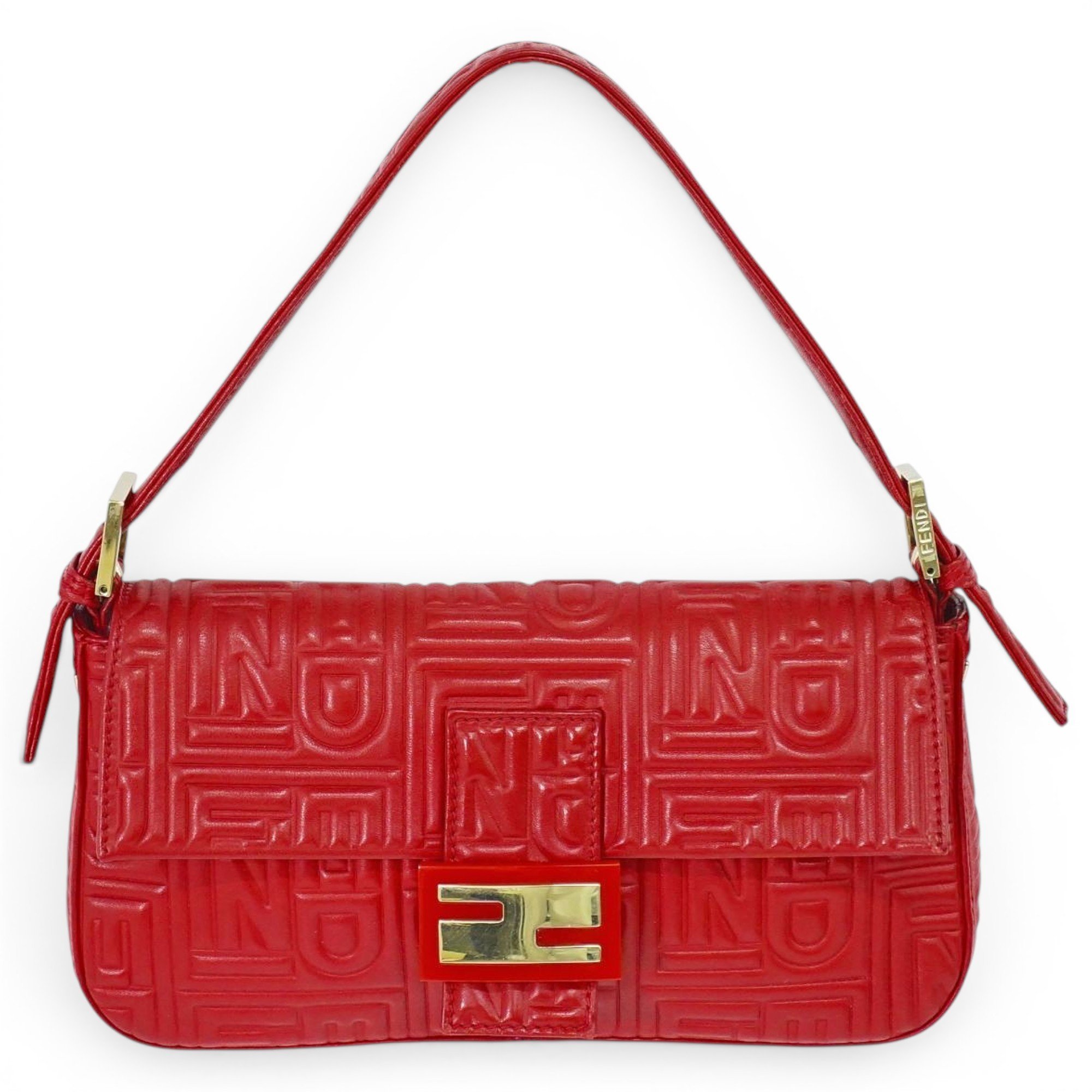 Pocket leather handbag