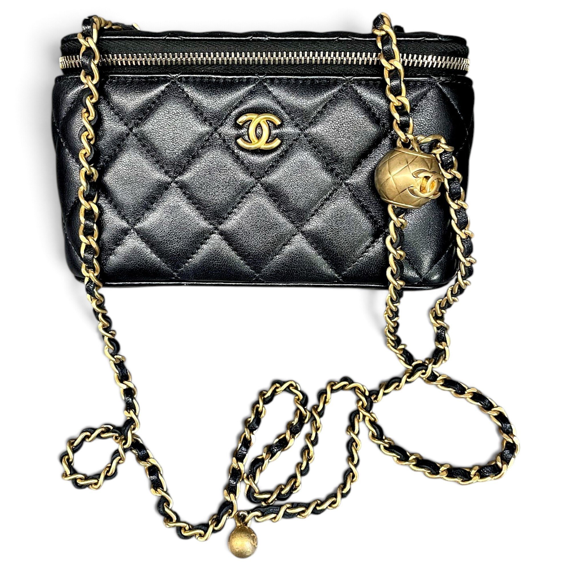 Trendy CC Vanity leather handbag
