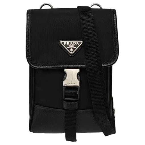 Re-Nylon cloth crossbody bag