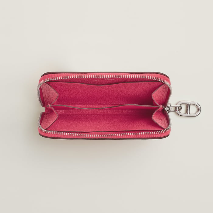 Rose Azalée Zipengo Chaine d'Ancre Compact Card Holder