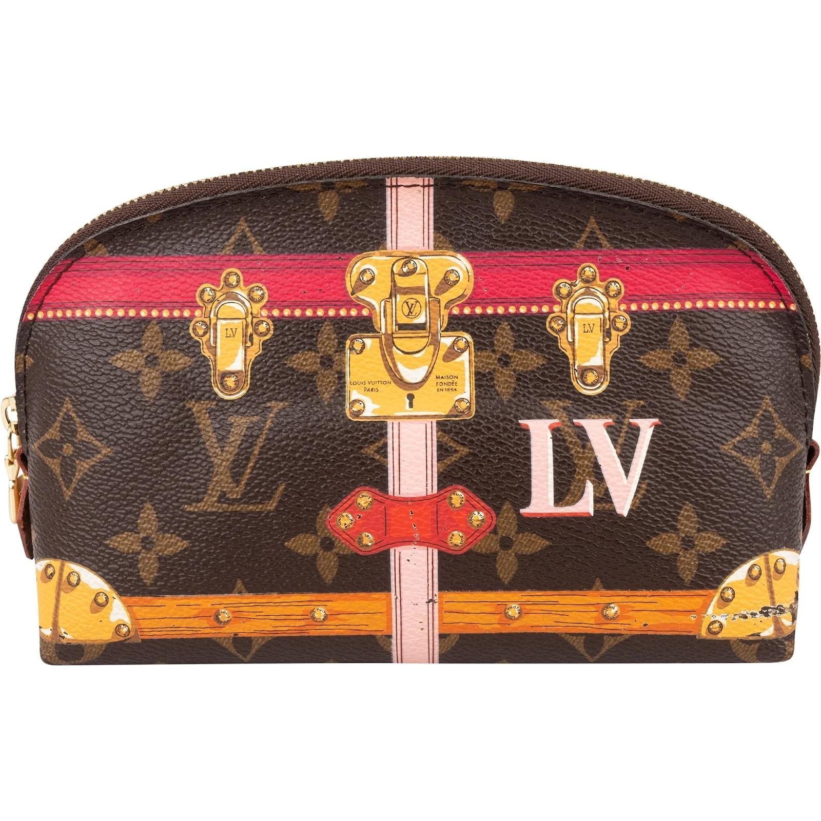 Pochette Cosmétique leather vanity case