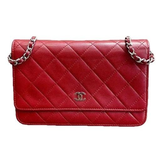 Wallet On Chain leather handbag