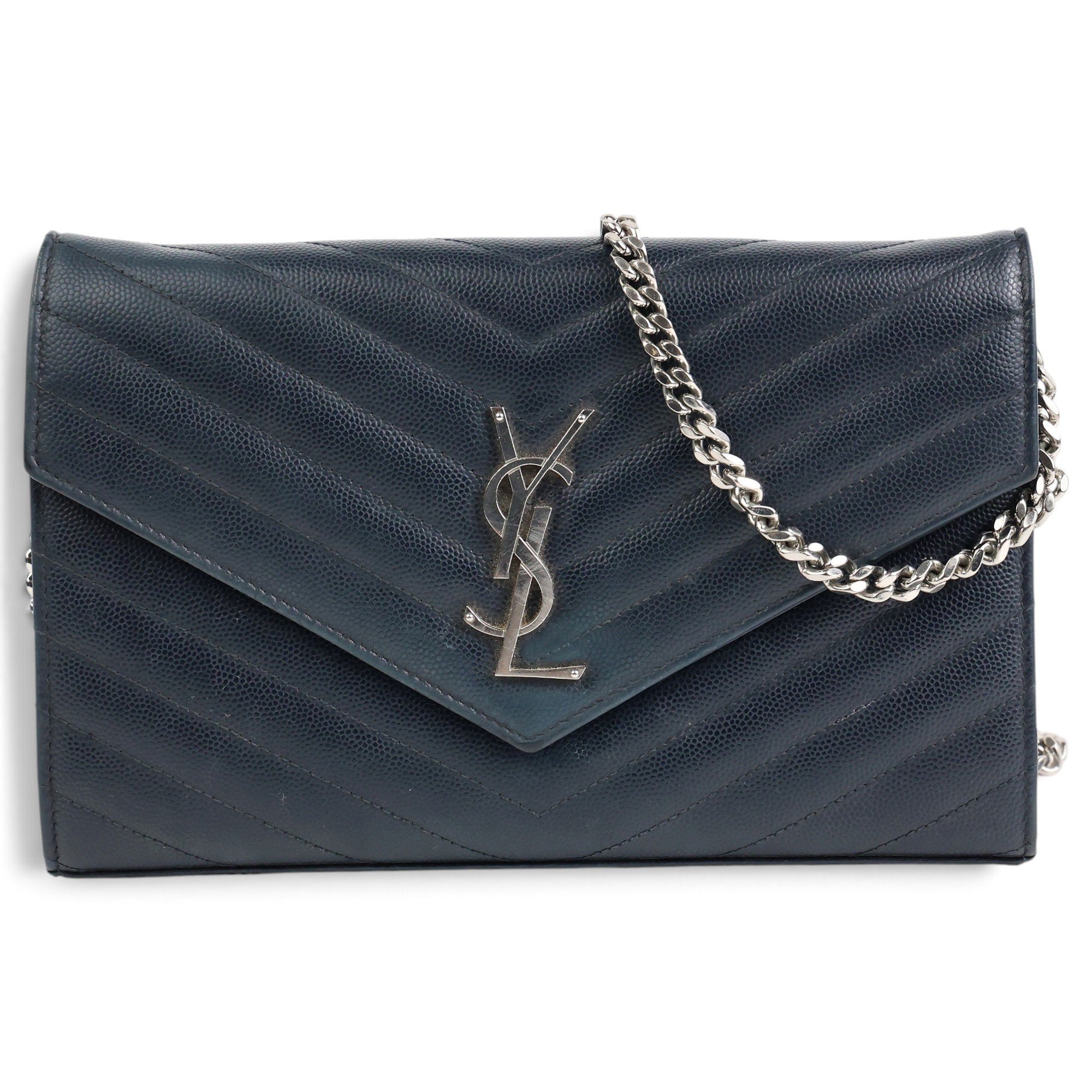 Envelope leather crossbody bag