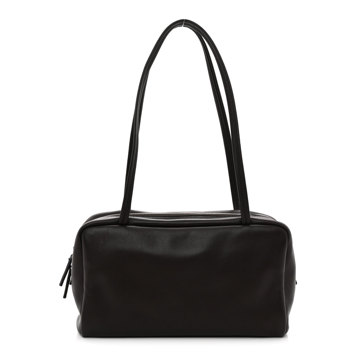 The Row Nappa Astra Bowling Bag Dark Brown Ans