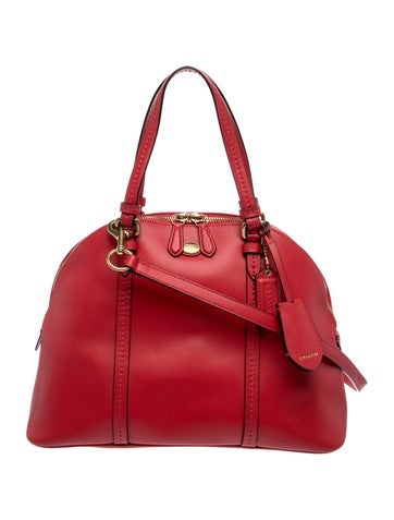 Leather Top Handle Bag