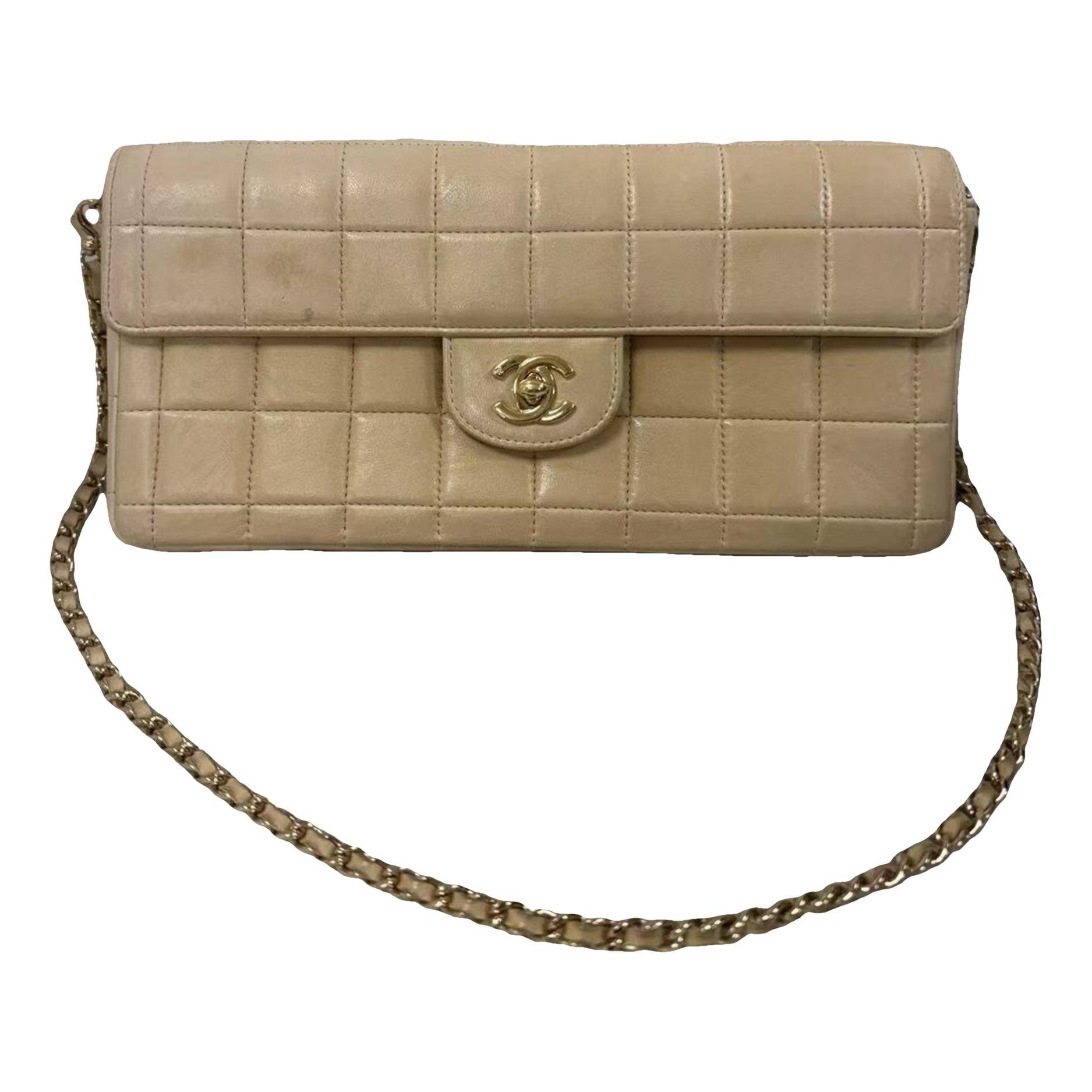 East West Chocolate Bar leather handbag