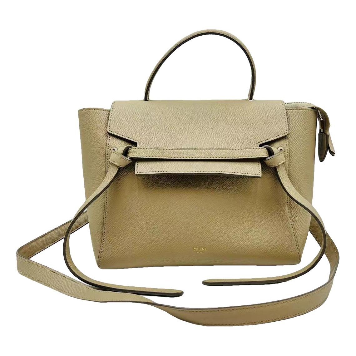 Belt leather handbag