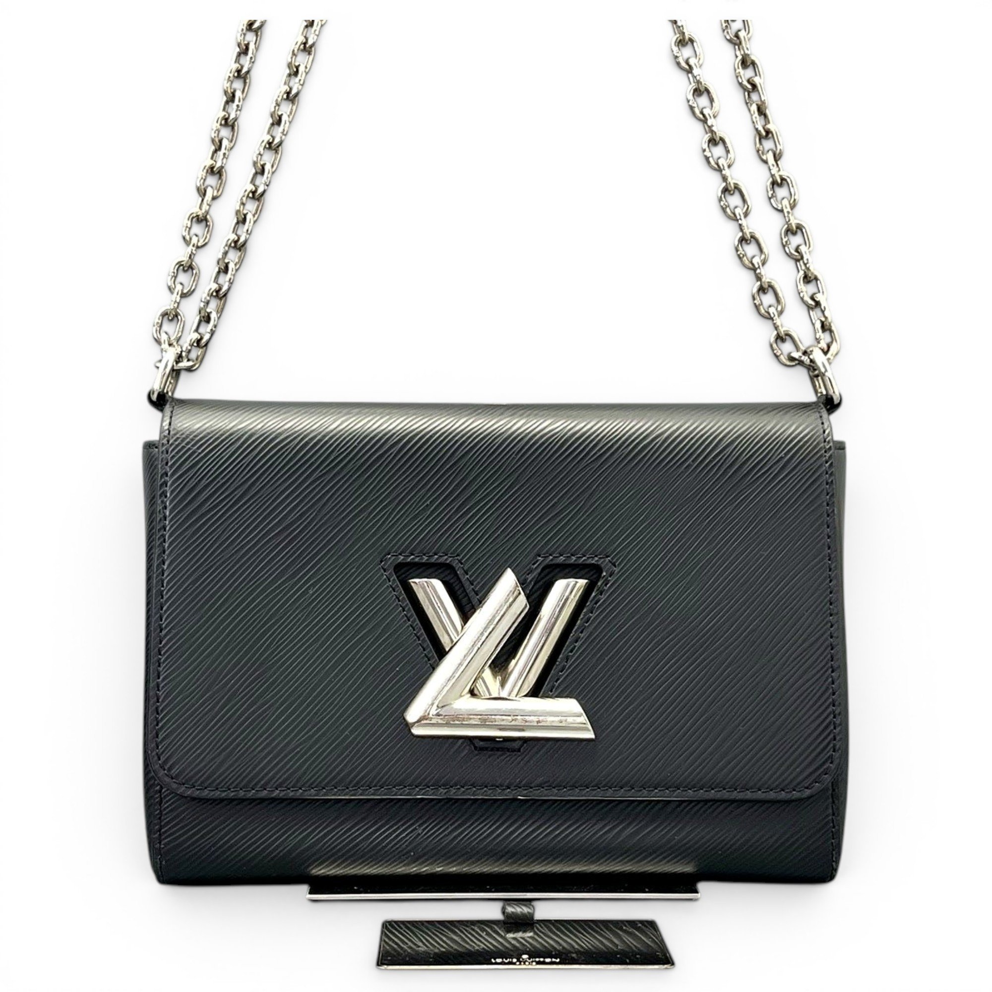 Twist leather handbag