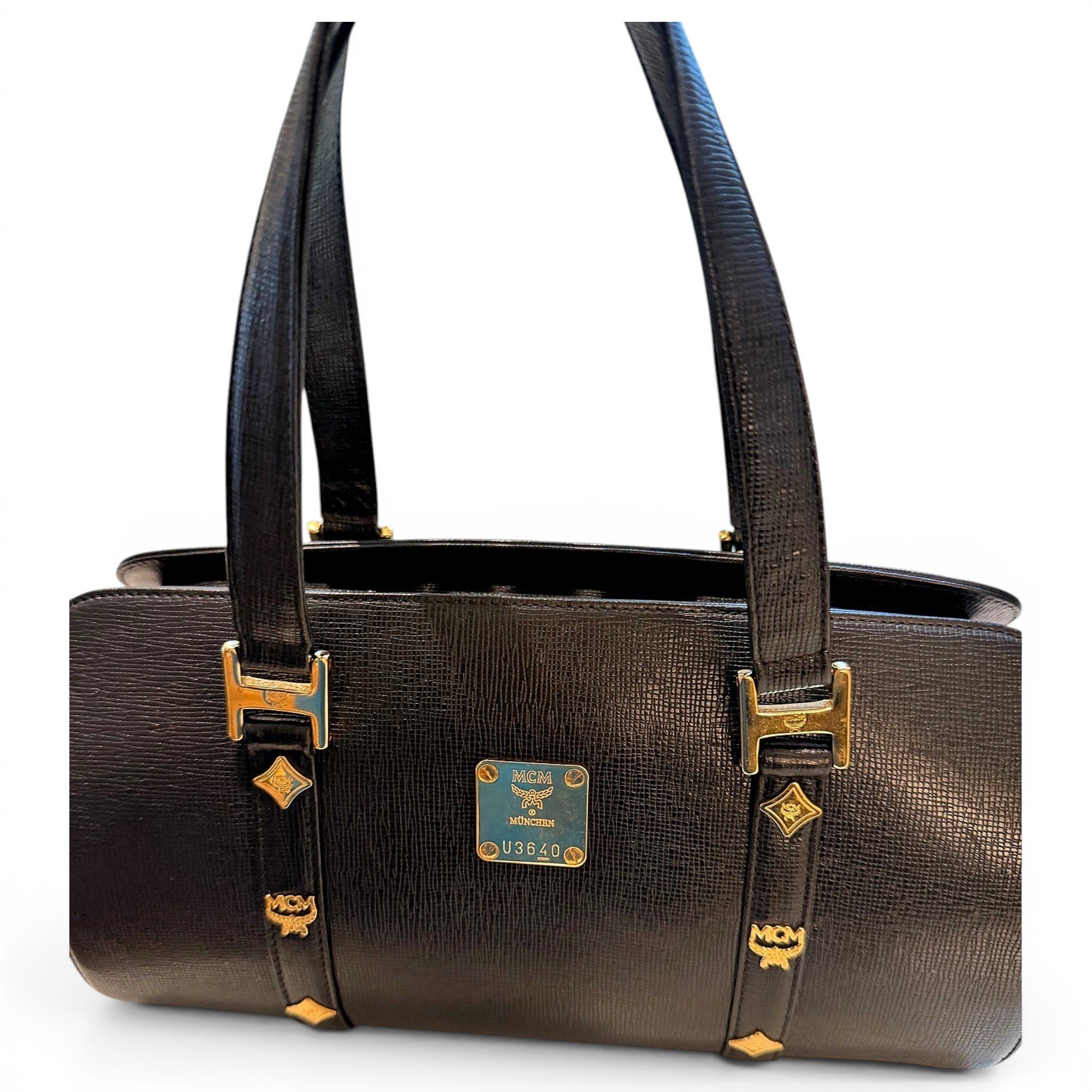 Leather bowling bag